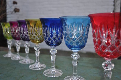 Kristallen glazen ontwerp - Aan tafel met Portazul